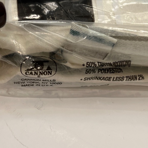 VINTAGE New 1970’s CANNON Duck Full Flat Sheet Cotton Fresh 81”x96” Mallard. - Picture 10 of 12